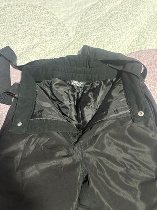 Pantalón de esquí infantil negro talla 134-140