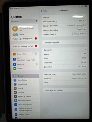 iPad Air 4ª Gen 64GB wifi