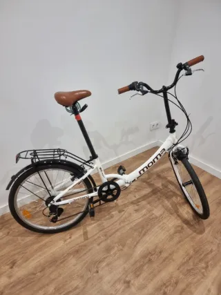 Bicicleta Plegable Moma Blanca