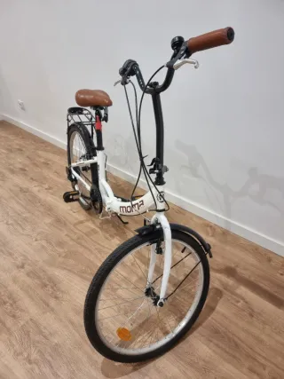 Bicicleta Plegable Moma Blanca