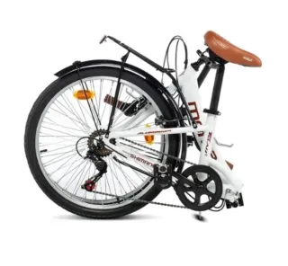 Bicicleta Plegable Moma Blanca