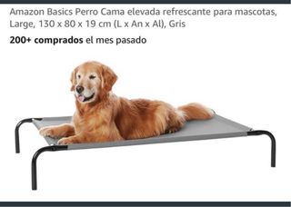 Letto rialzato per cani Amazon Basics Grigio