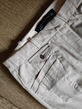 Pantalón Zara Beige Talla S