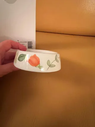 Portasapone Thun ceramica decorato farfalla nuovo