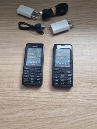2 x Nokia Teléfonos Móviles Negros