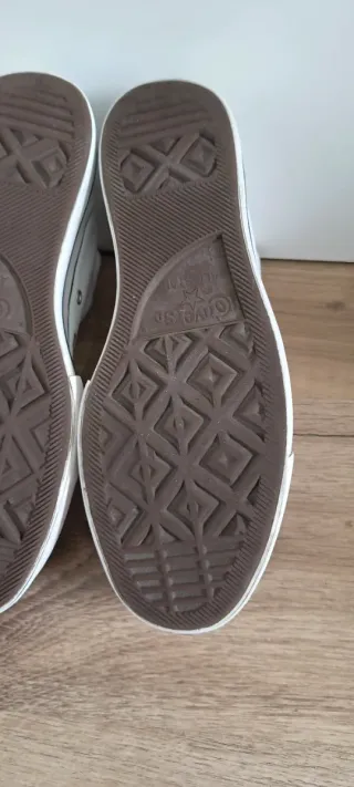 Converse con plataforma talla 41 color blanco