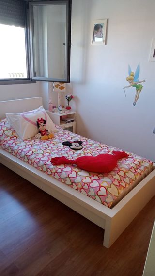 Cama juvenil blanca