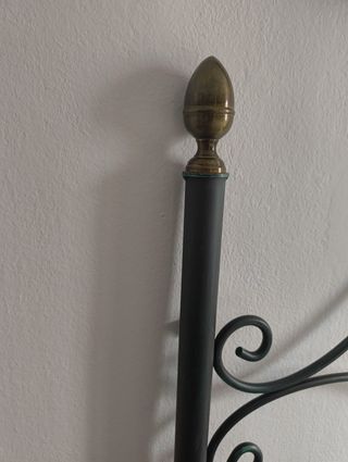 Cabecero forja cama 135, verde oscuro