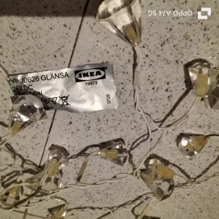 2 Luces de Navidad Transparentes de ikea