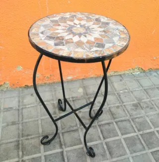 Mesa auxiliar mosaico exterior
