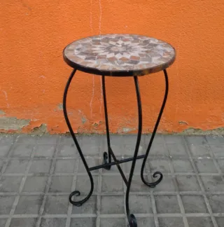 Mesa auxiliar mosaico exterior
