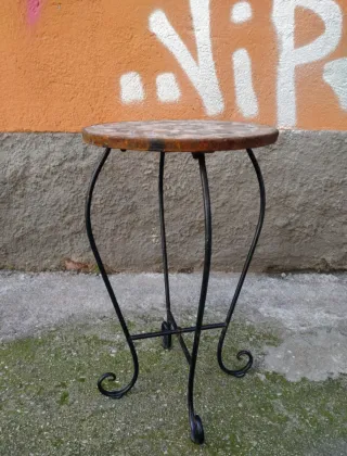 Mesa auxiliar mosaico exterior