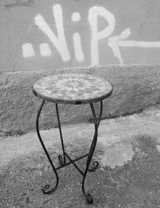 Mesa auxiliar mosaico exterior