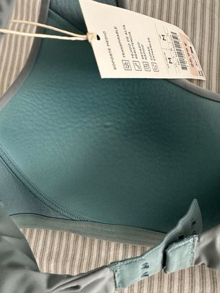 Sujetador deportivo Oysho Talla M Teal