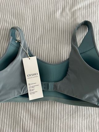Sujetador deportivo Oysho Talla M Teal