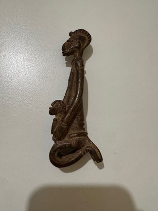 Figura Bronce Dogón Madre e Hijo