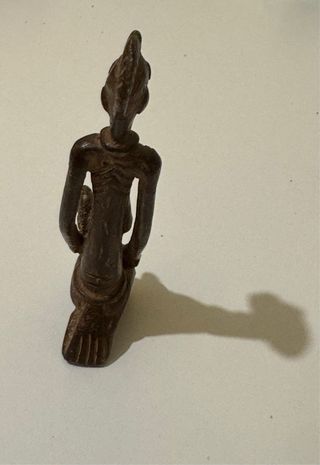 Figura Bronce Dogón Madre e Hijo