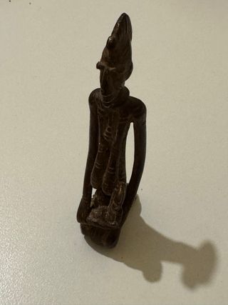 Figura Bronce Dogón Madre e Hijo