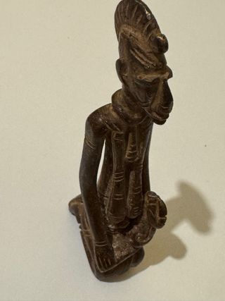 Figura Bronce Dogón Madre e Hijo