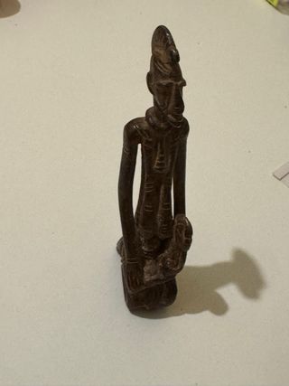 Figura Bronce Dogón Madre e Hijo