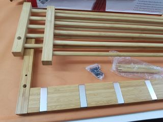 Perchero de pared Zeller madera bambú