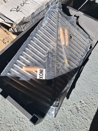 Imex El Zorro  - Cajón barbacoa elevador, parrilla inox