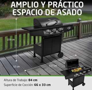 Barbacoa de gas 3+1 AMIG
