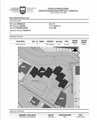 Local comercial en venta en Antzuola