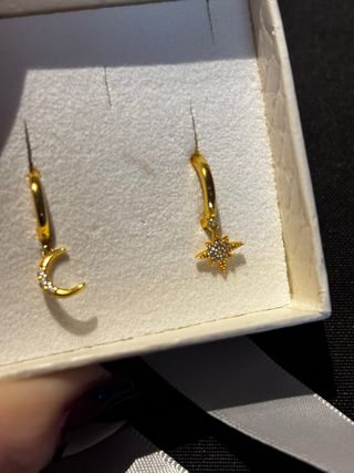 Orecchini Universo placcati oro 18K