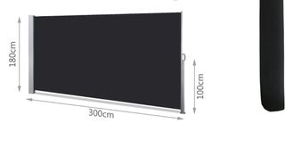 Toldo lateral retractil 180x300cm