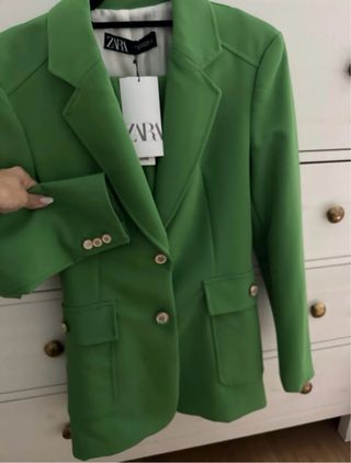 Traje de pantalón Zara verde