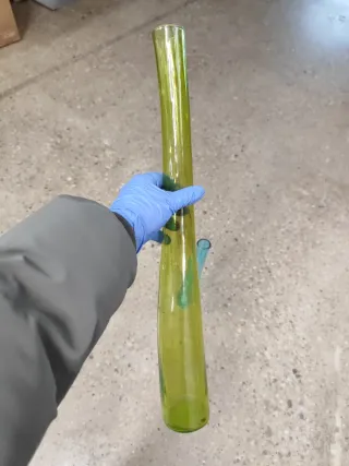 Juego de 3 jarrones de cristal