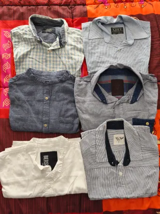 Lote 6 Camisas Chico Talla S