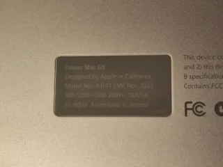 Ordenador Apple Macintosh G5 Dual core 2 Plata.