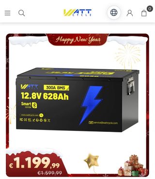 Batería Litio Autocaravana 12.8V 628Ah