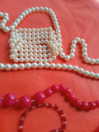 Lote collares y pulseras bisutería
