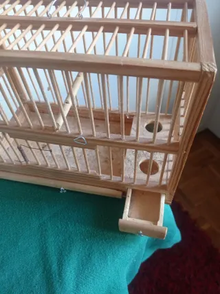 Jaula madera artesanal