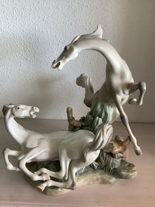 Lladró Caballos Juguetones Playful Horses