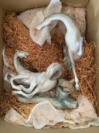 Lladró Caballos Juguetones Playful Horses