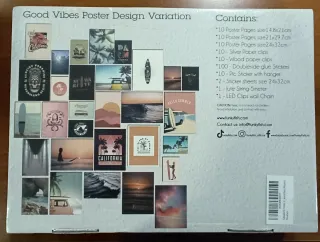 Kit Póster Good Vibes Funkyfish