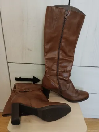 Botas altas mujer Wonders marrones