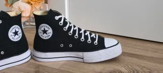 Converse con plataforma talla 40 color negro