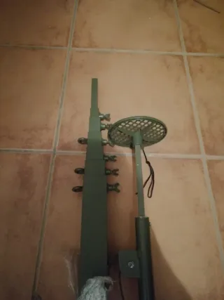 Pértiga y cimbel para caza de paloma