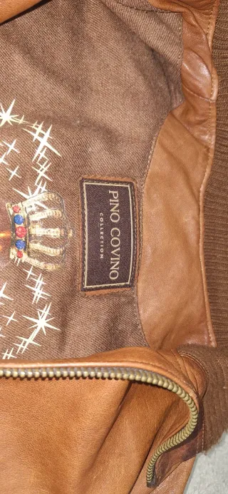 Giacca vintage Pino Covino pelle made in Italy