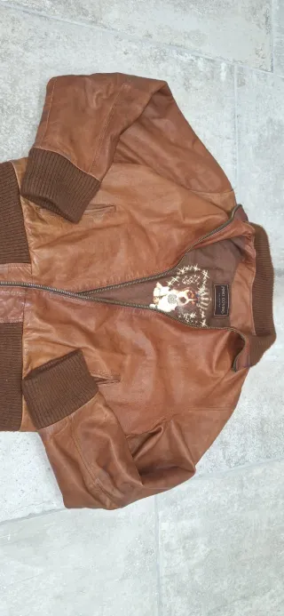 Giacca vintage Pino Covino pelle made in Italy