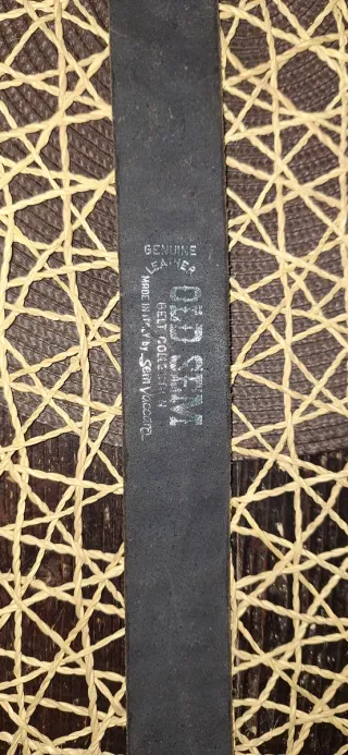 Cintura Sem Vaccaro Pelle Coccodrillo Vintage