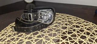 Cintura Sem Vaccaro Pelle Coccodrillo Vintage