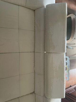 Sofá Canto Branco (Chaise Longue) - Negociável