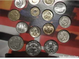 Estuche 15 Monedas Pre-Euro Europa