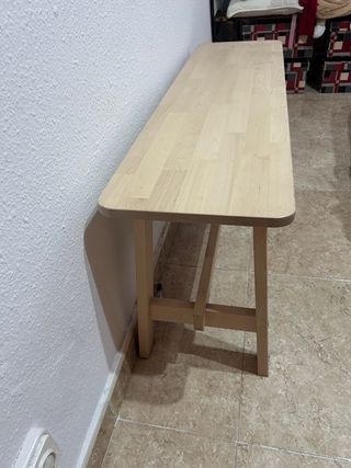 Conjunto 2 bancos madera Ikea